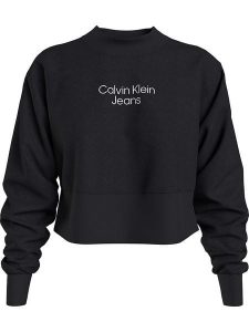 Calvin Klein Bluza w kolorze czarnym rozmiar: L. Czarne bluzy Calvin Klein, l, bez wzorów, z bawełny, bez kaptura. Za 199,95 zł.