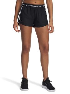 Under Armour Szorty funkcyjne w kolorze czarnym rozmiar: M. Czarne spodenki sportowe Under Armour, m, bez wzorów, z materiału, outdoorowe. Za 100,28 zł.