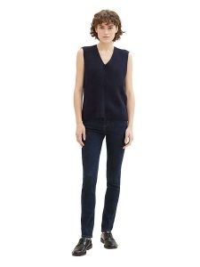 Tom Tailor Dżinsy - Skinny fit - w kolorze granatowym rozmiar: W30/L30. Niebieskie jeansy Tom Tailor, bez wzorów, z bawełny. Za 97,74 zł.