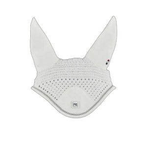 Krótki kapelusz dla koni Premier Equine Salto. Białe kapelusze PREMIER EQUINE, bez wzorów, z materiału, eleganckie. Za 260,00 zł.