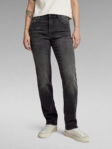 G-Star Dżinsy - Straight fit - w kolorze czarnym rozmiar: W32/L32. Czarne jeansy G-Star, z aplikacjami. Za 219,08 zł.