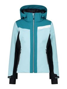 CMP Kurtka narciarska w kolorze turkusowym rozmiar: 34. Niebieskie kurtki sportowe CMP, bez wzorów, bez kaptura, narciarskie. Za 547,77 zł.