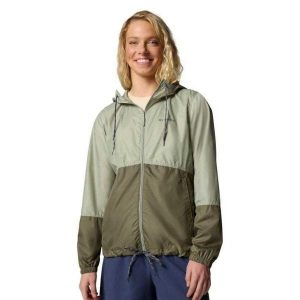 Wiatrówka Damska Flash Forward II. Zielone kurtki Columbia, bez wzorów, z softshellu, bez kaptura. Za 243,99 zł.