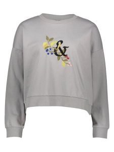 Vero Moda Bluza w kolorze szarym rozmiar: M. Szare bluzy Vero Moda, m, bez wzorów, bez kaptura. Za 91,56 zł.