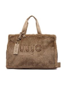 Liu Jo Torebka TF6212 E1135 Brązowy. Brązowe shopper bag Liu Jo, bez wzorów, z materiału, bez dodatków. Za 499,99 zł.