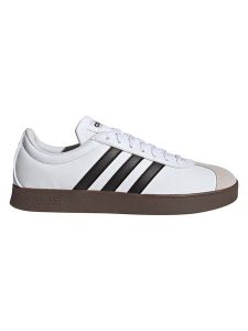 Adidas Skórzane sneakersy "Court Base" w kolorze biało-czarno-beżowym rozmiar: 42. Białe trampki ADIDAS, bez wzorów, z materiału, bez zapięcia. Za 173,60 zł.