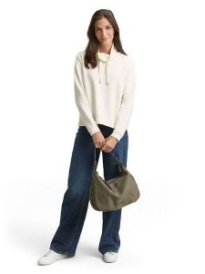 Tom Tailor Bluza w kolorze kremowym rozmiar: XS. Brązowe bluzy Tom Tailor, xs, bez wzorów, bez kaptura. Za 81,95 zł.