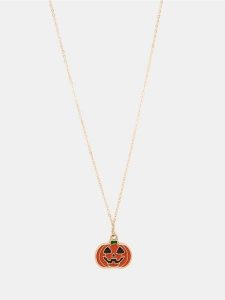 Naszyjnik w motywie halloweenowym - wielobarwny. Naszyjniki Sinsay. Za 7,99 zł.