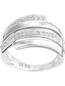 Revoni Złoty pierścionek z diamentami rozmiar: 49. Szare pierścionki Revoni, z diamentem, złote. Za 1 935,99 zł.