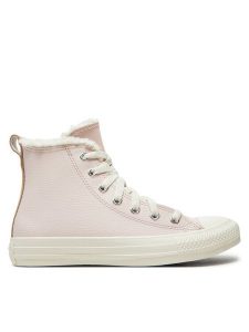Converse Trampki Ctas Hi A09263C Różowy. Czerwone trampki Converse, bez wzorów, ze skóry, bez zapięcia. Za 189,99 zł.
