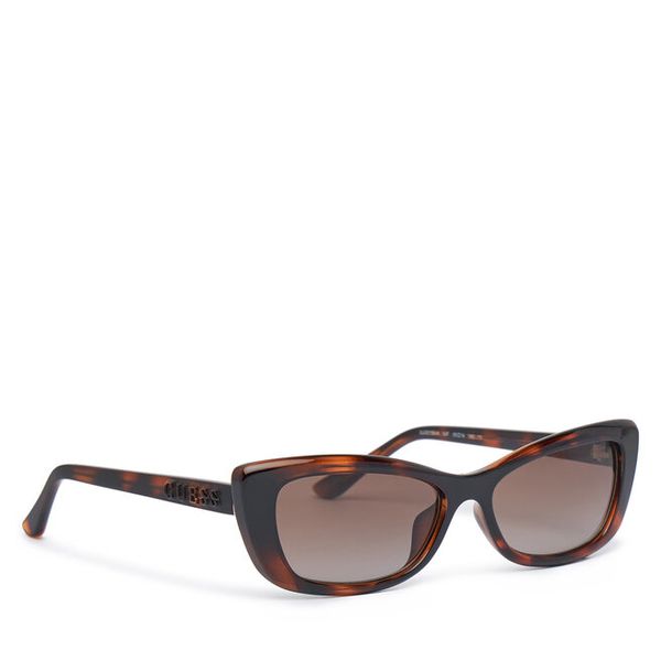 Okulary przeciwsłoneczne Guess. Brązowe okulary przeciwsłoneczne Guess. Za 259,99 zł.