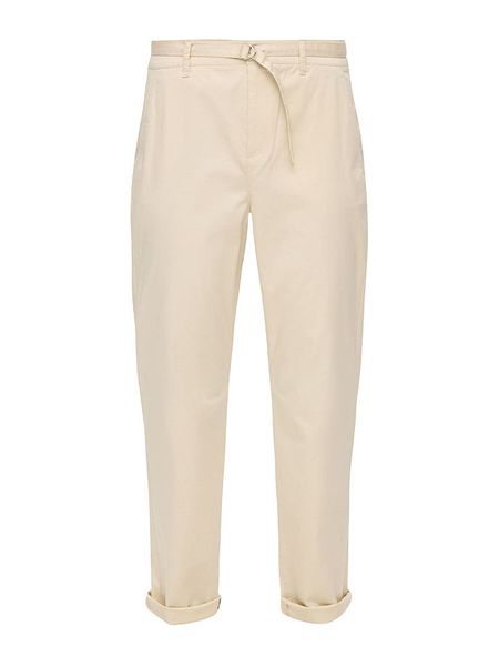 S.Oliver Spodnie chino w kolorze beżowym rozmiar: 34. Brązowe chinosy s.Oliver, bez wzorów, z tkaniny, z podwyższonym stanem. Za 83,22 zł.