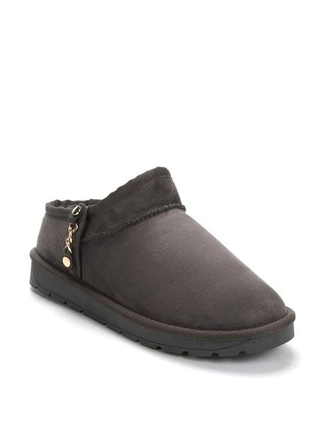 ISLAND BOOT Botki zimowe "Idalia" w kolorze szarym rozmiar: 39. Szare botki Island Boot, na zimę, z aplikacjami, bez obcasa, bez zapięcia. Za 130,99 zł.