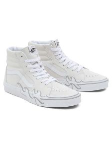 Vans Skórzane sneakersy "SK8-Hi Flame" w kolorze kremowym rozmiar: 44. Brązowe trampki Vans, bez wzorów, za kostkę, bez zapięcia. Za 253,95 zł.