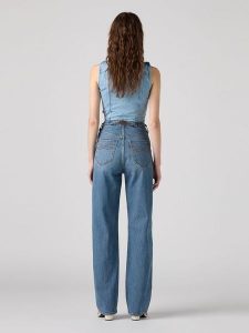 Levi's Dżinsy - Comfort fit - w kolorze niebieskim rozmiar: W25/L30. Niebieskie jeansy Levi's®, bez wzorów, z podwyższonym stanem. Za 203,93 zł.