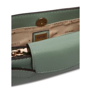 Torebka Guess. Zielone torebki klasyczne Guess, z aplikacjami, bez dodatków. Za 549,99 zł.