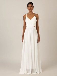 APART Sukienka w kolorze białym rozmiar: 38. Białe sukienki Apart, na co dzień, bez wzorów, bez kołnierzyka, bez ramiączek, maxi, proste. Za 242,70 zł.