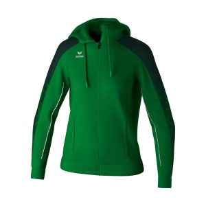 Damska bluza dresowa z kapturem Erima Evo Star. Zielone bluzy Erima, bez wzorów, z dresówki, z kapturem. Za 263,00 zł.