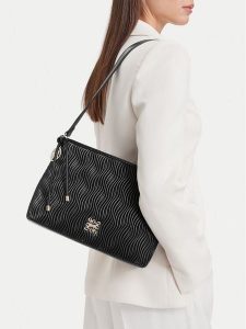 Nine West Torebka CEO-NW-M-004-10 Czarny. Czarne torebki klasyczne Nine West, bez wzorów, ze skóry, bez dodatków. Za 199,99 zł.