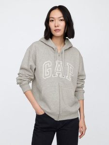 GAP Bluza w kolorze szarym rozmiar: XS. Szare bluzy GAP, xs, bez wzorów, bez kaptura. Za 92,21 zł.