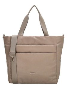 Beagles Shopper bag w kolorze beżowym - 43 x 33 x 15 cm rozmiar: onesize. Brązowe shopper bag Beagles, bez wzorów, z materiału, na ramię, bez dodatków. Za 126,15 zł.