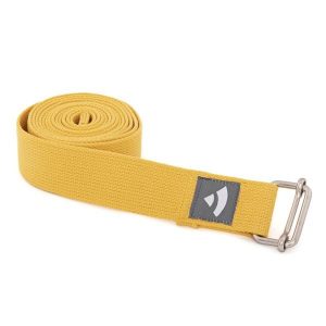 Pasek do jogi Bodhi Asana belt - żółty. Brązowe paski BODHI, bez wzorów, sportowe. Za 39,99 zł.