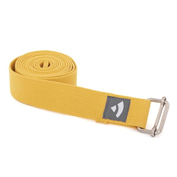 Pasek do jogi Bodhi Asana belt - żółty. Brązowe paski BODHI, bez wzorów, sportowe. W wyprzedaży za 39,00 zł.