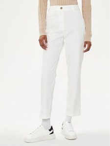 Gant Chinosy 4150261 Biały Slim Fit. Białe chinosy GANT, bez wzorów, z bawełny. Za 279,99 zł.