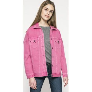 Vero Moda - Kurtka. Różowe kurtki marki Vero Moda, z bawełny. W wyprzedaży za 129,90 zł.