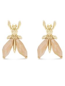 Patrizia Pepe Kolczyki CJ9340/M006-R882 Beżowy. Brązowe kolczyki Patrizia Pepe, metalowe. Za 379,99 zł.