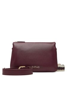 Valentino Torebka Zero Pre VBS7B308 Bordowy. Czerwone listonoszki Valentino, bez wzorów, ze skóry, bez dodatków. Za 439,99 zł.