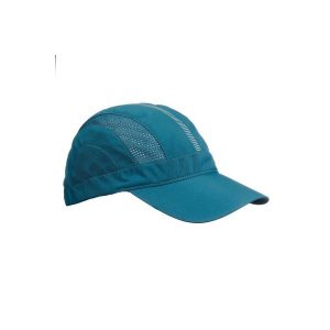 Czapka trekkingowa z daszkiem TREK 700. Niebieskie czapki marki FORCLAZ, z materiału. Za 24,99 zł.