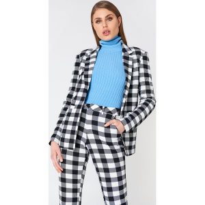 Qontrast X NA-KD Marynarka w kratę - Multicolor. Marynarki i żakiety marki Qontrast X NA-KD. W wyprzedaży za 85,18 zł.