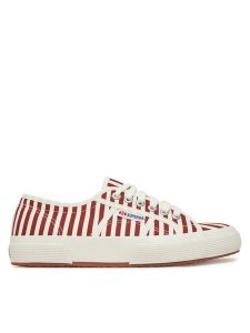 Superga Tenisówki S8148TW Czerwony. Czerwone trampki Superga, bez wzorów, z materiału, bez zapięcia. Za 179,99 zł.