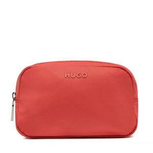 Kosmetyczka HUGO. Czerwone kosmetyczki Hugo, bez wzorów. Za 169,99 zł.