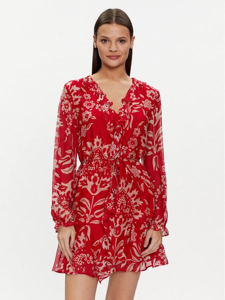 Liu Jo Sukienka codzienna MA4261 T2559 Czerwony Regular Fit. Czerwone sukienki Liu Jo, na co dzień, bez wzorów, z wiskozy, bez kołnierzyka, bez ramiączek, proste. Za 589,99 zł.