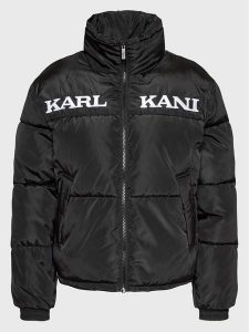 Karl Kani Kurtka zimowa Retro Essential 6176452 Czarny Regular Fit. Czarne kurtki Karl Kani, na zimę, xs, bez wzorów, z syntetyku, bez kaptura. Za 379,99 zł.