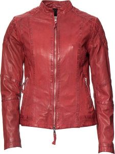 7eleven Skórzana kurtka "Rita" w kolorze czerwonym rozmiar: 36. Czerwone kurtki 7eleven, bez wzorów, z materiału, bez kaptura. Za 391,99 zł.