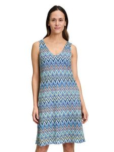 Vera Mont Sukienka w kolorze niebiesko-zielonym rozmiar: 36. Niebieskie sukienki Vera Mont, bez wzorów, bez kołnierzyka, bez ramiączek, mini. Za 173,99 zł.