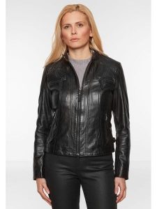 7eleven Skórzana kurtka w kolorze czarnym rozmiar: 38. Czarne kurtki 7eleven, bez wzorów, ze skóry, bez kaptura. Za 521,99 zł.