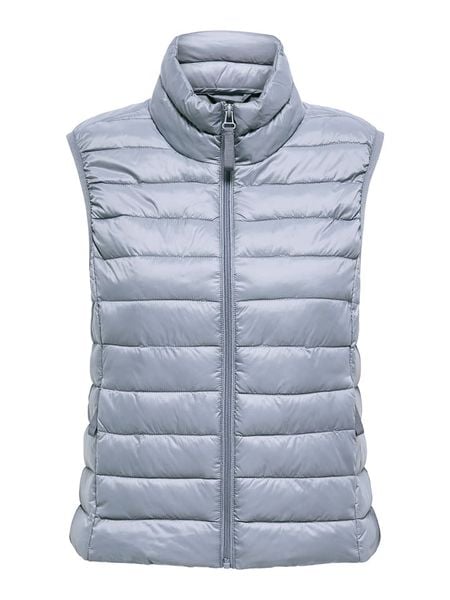 ONLY Kamizelka pikowana w kolorze błękitnym rozmiar: S-42/44. Niebieskie kamizelki ONLY, s, bez wzorów, bez kołnierzyka, bez ramiączek, bez kaptura. Za 91,56 zł.