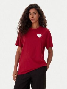 HUGO T-Shirt Vintag 50551445 Czerwony Regular Fit. Czerwone t-shirty Hugo, l, bez wzorów, z bawełny, bez kołnierzyka, bez ramiączek. Za 239,99 zł.