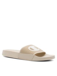 Champion Klapki SAMOA CORE S11626-MS042 Beżowy. Brązowe kalosze Champion, bez wzorów, z syntetyku, bez obcasa. Za 79,99 zł.