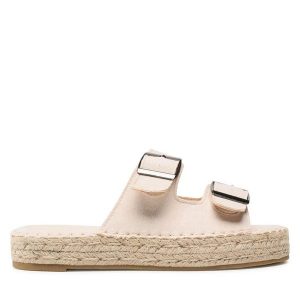 Espadryle Jenny Fairy. Brązowe espadryle Jenny Fairy, bez wzorów, bez obcasa. Za 99,99 zł.
