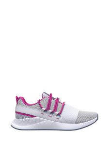Under Armour Sneakersy w kolorze jasnoszaro-biało-różowym rozmiar: 36,5. Białe trampki Under Armour, bez wzorów, bez zapięcia. Za 140,53 zł.