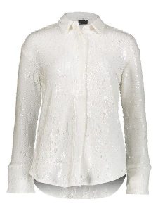 Gina Tricot Koszula w kolorze kremowym rozmiar: M. Brązowe koszule Gina Tricot, m, bez wzorów, bez kołnierzyka, bez ramiączek. Za 41,69 zł.