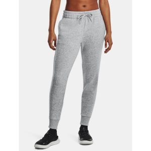 Spodnie Damskie Dresowe Joggery Under Armour Rival Fleece. Szare spodnie dresowe Under Armour, bez wzorów, z dresówki. Za 269,99 zł.