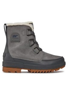 Sorel Śniegowce Torino™ Ii Wp NL3488-052 Szary. Szare botki Sorel, ze skóry, bez obcasa, bez zapięcia. Za 659,99 zł.