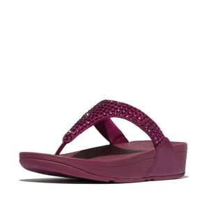 Klapki damskie FitFlop Lulu Maxi-Crystal. Czarne klapki FIT FLOP, bez wzorów, bez obcasa. Za 473,00 zł.