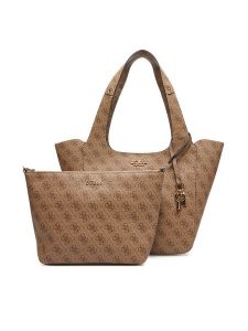 Guess Torebka HWSG73 34220 Brązowy. Brązowe torebki klasyczne Guess, z aplikacjami, ze skóry, bez dodatków. Za 429,99 zł.